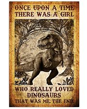 Girl who really loved dinosaurs poster 11x17 Poster front