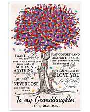 To my Granddaughter love Grandma Tree 24x36 Poster front