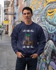 DiCaprio christmas jumper and sweatshirt Crewneck Sweatshirt lifestyle-unisex-sweatshirt-front-2