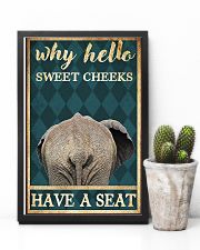 Elephant why hello sweet cheeks have a seat poster 11x17 Poster lifestyle-poster-8
