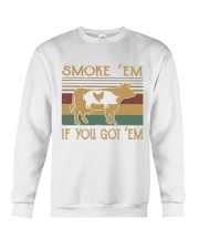 Cow pig chicken smoke 'em if you got em Crewneck Sweatshirt tile