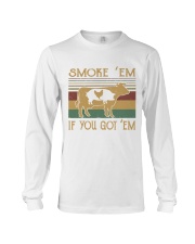 Cow pig chicken smoke 'em if you got em Long Sleeve Tee tile
