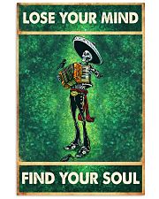 Skull accordion lose your mind find soul poster 11x17 Poster front