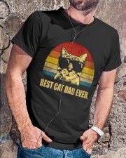 Best Cat Dad Ever Vintage Retro Classic T-Shirt lifestyle-mens-crewneck-front-4