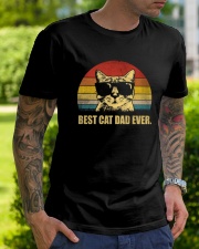 Best Cat Dad Ever Vintage Retro Classic T-Shirt lifestyle-mens-crewneck-front-7