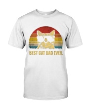 Best Cat Dad Ever Vintage Retro Premium Fit Mens Tee tile