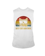 Best Cat Dad Ever Vintage Retro Sleeveless Tee tile