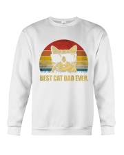Best Cat Dad Ever Vintage Retro Crewneck Sweatshirt tile
