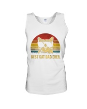 Best Cat Dad Ever Vintage Retro Unisex Tank tile