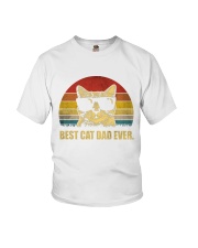 Best Cat Dad Ever Vintage Retro Youth T-Shirt tile