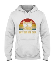 Best Cat Dad Ever Vintage Retro Hooded Sweatshirt tile