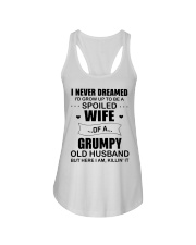 Grumpy old husband grow up to be a spoiled wife Ladies Flowy Tank tile