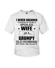 Grumpy old husband grow up to be a spoiled wife Youth T-Shirt tile