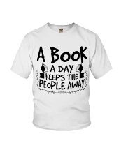 A Book A Day Keeps The People Away Youth T-Shirt tile