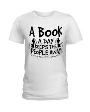 A Book A Day Keeps The People Away Ladies T-Shirt tile