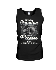 Being grandpa is an honor being papa is priceless Unisex Tank tile