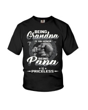 Being grandpa is an honor being papa is priceless Youth T-Shirt tile