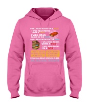 I will red books on a boat I will read books with Hooded Sweatshirt tile