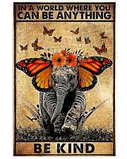 Elephant butterfly in a world you can be anything 11x17 Poster front
