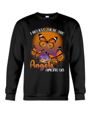 Butterfly I believe there are angels among us Crewneck Sweatshirt thumbnail