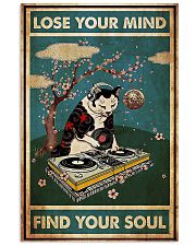 Cat dj lose your mind find your soul poster 11x17 Poster front