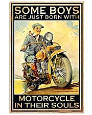 Some boys are just born with motorcycle poster 11x17 Poster front