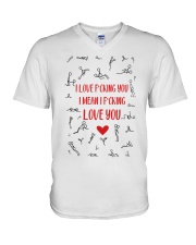 I love fucking you i mean i fucking love you mug V-Neck T-Shirt tile
