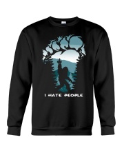 Bigfoot I hate people shirt Crewneck Sweatshirt tile