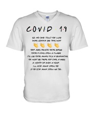 Covid 19 no one told you life was gonna be this V-Neck T-Shirt tile
