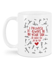 I promise to alway be by your side mug Mug back