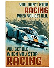 Sport car you don't stop racing when you get old p 11x17 Poster front