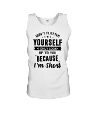 Don't flatter yourself I only look up to you Unisex Tank tile