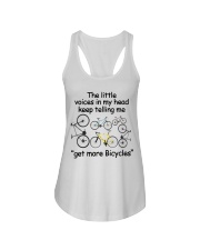The little voices in my head get more bicycles Ladies Flowy Tank tile