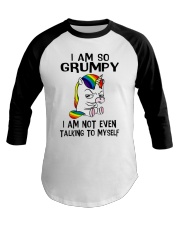 Unicorn I So Grumpy I Am Not Even Talking To Baseball Tee tile