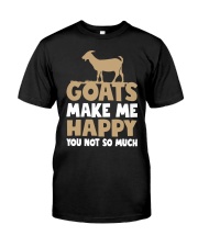 Goats make Me happy you not so much shirt Premium Fit Mens Tee tile