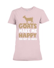 Goats make Me happy you not so much shirt Premium Fit Ladies Tee tile