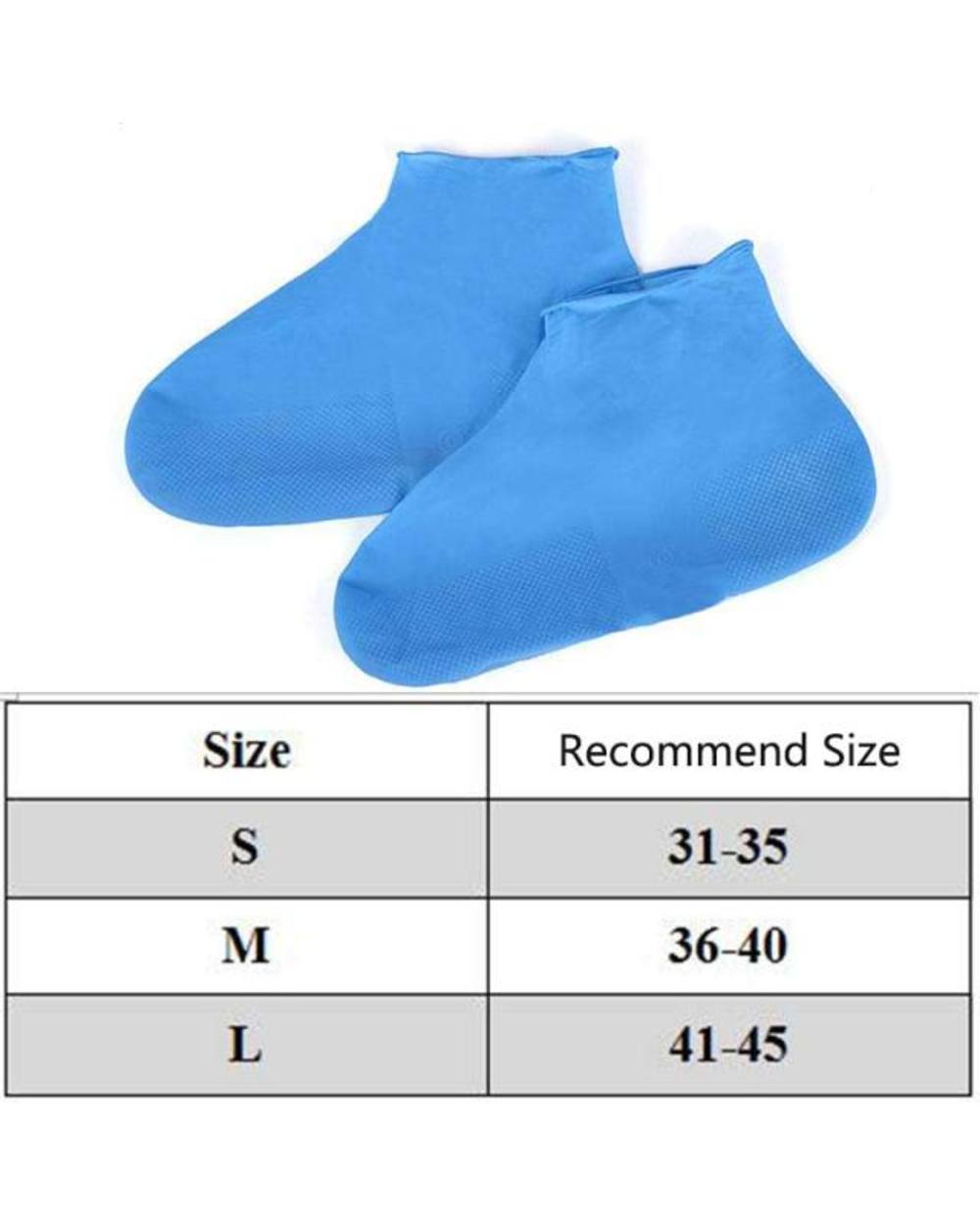 Boots Non-slip Waterproof Shoe Cover Silicone Material Unisex Shoes Protectors Rain Boots for Indoor Outdoor template