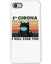 Fxxk Corona - I Will Stab You - Nurse Phone Case tile