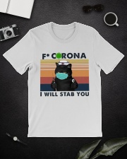 Fxxk Corona - I Will Stab You - Nurse Classic T-Shirt lifestyle-mens-crewneck-front-16
