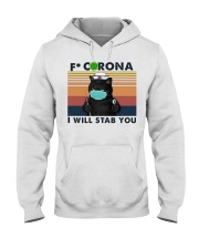 Fxxk Corona - I Will Stab You - Nurse Hooded Sweatshirt tile
