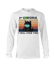 Fxxk Corona - I Will Stab You - Nurse Long Sleeve Tee tile