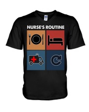 Nurse Routine V-Neck T-Shirt tile