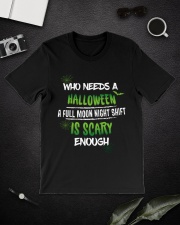 A Full Moon Night Shift Is Scary HSL - Nurse Classic T-Shirt lifestyle-mens-crewneck-front-16