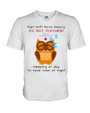 Night Shift Nurse HLD V-Neck T-Shirt tile