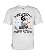 We Don't Stop Nursing HLL - Nurse V-Neck T-Shirt tile