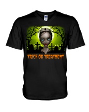Trick or Treatment HLD - Nurse V-Neck T-Shirt tile