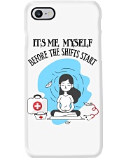 Nurse before shifts TLU Phone Case tile