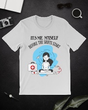 Nurse before shifts TLU Classic T-Shirt lifestyle-mens-crewneck-front-16