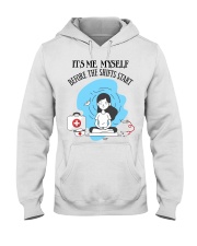 Nurse before shifts TLU Hooded Sweatshirt tile