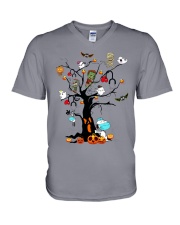 Halloween Tree HLL - Nurse V-Neck T-Shirt tile
